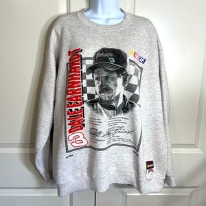 Dale Earnhardt Sr Sweatshirt Vintage 94’ made in USA Driver Bio on front